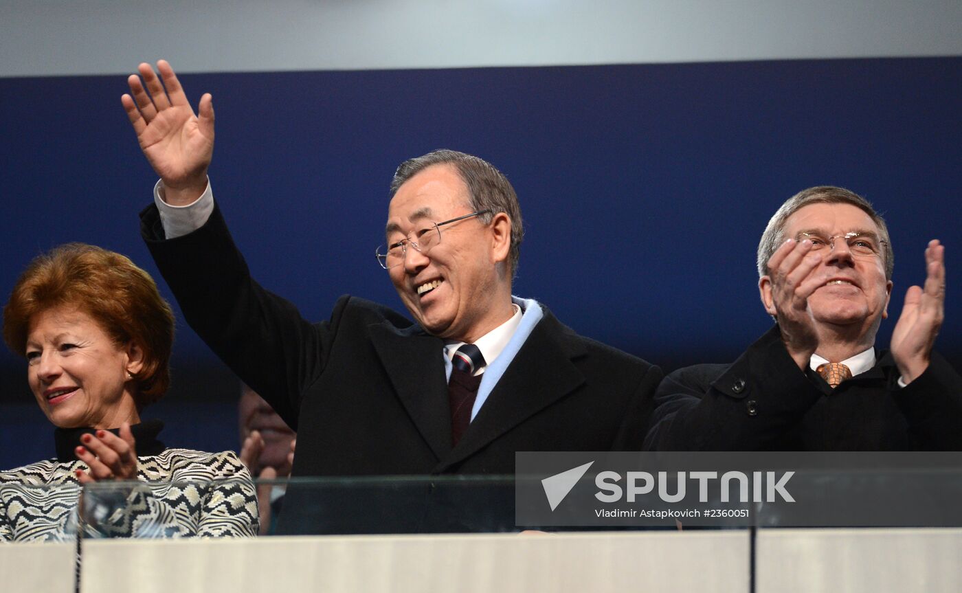 Opening ceremony of XXII Olympic Winter Games