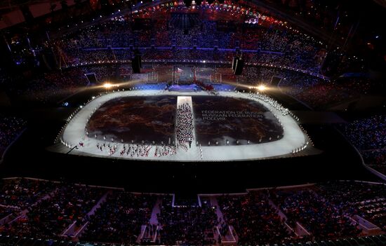 Opening ceremony of XXII Olympic Winter Games