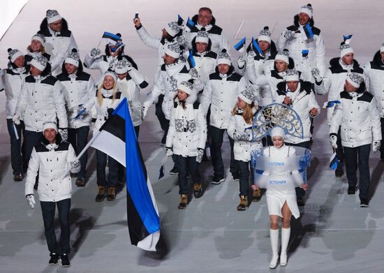 Opening ceremony of XXII Olympic Winter Games