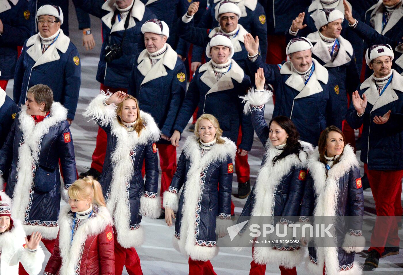 Opening ceremony of XXII Olympic Winter Games