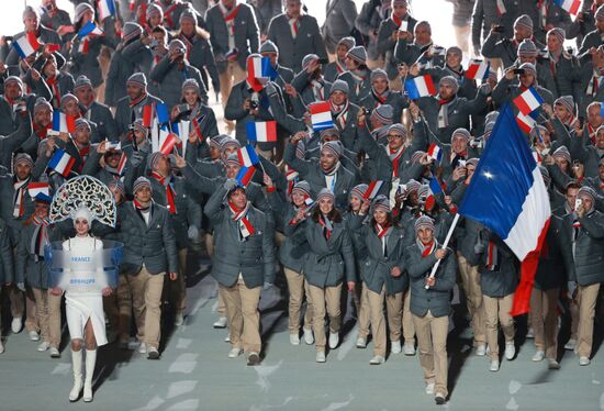 Opening ceremony of XXII Olympic Winter Games