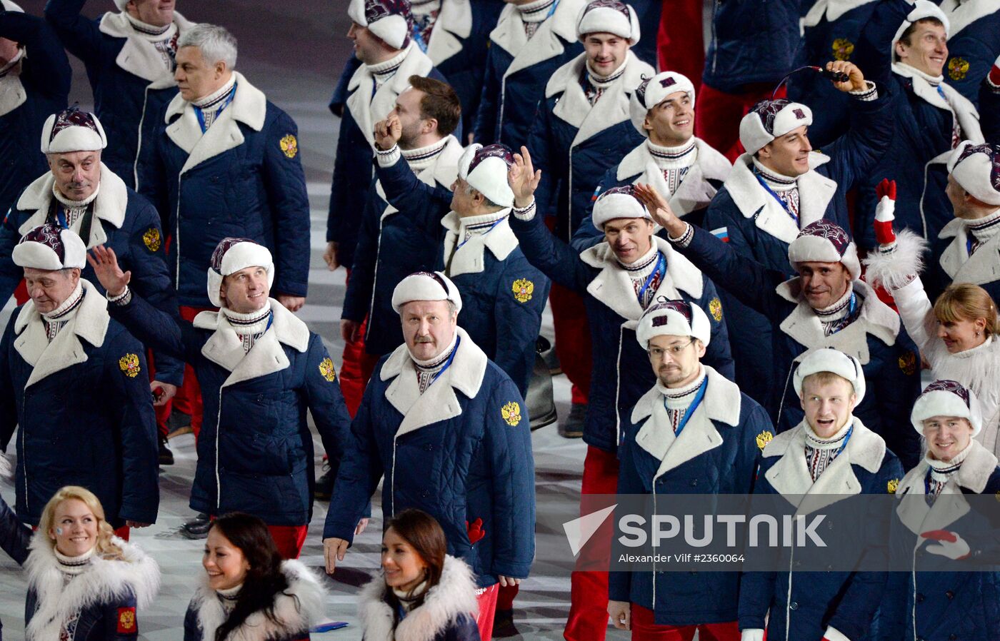 Opening ceremony of XXII Olympic Winter Games