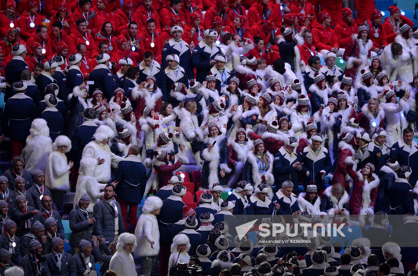 Opening ceremony of XXII Olympic Winter Games