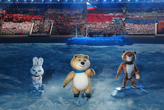 Opening ceremony of XXII Olympic Winter Games