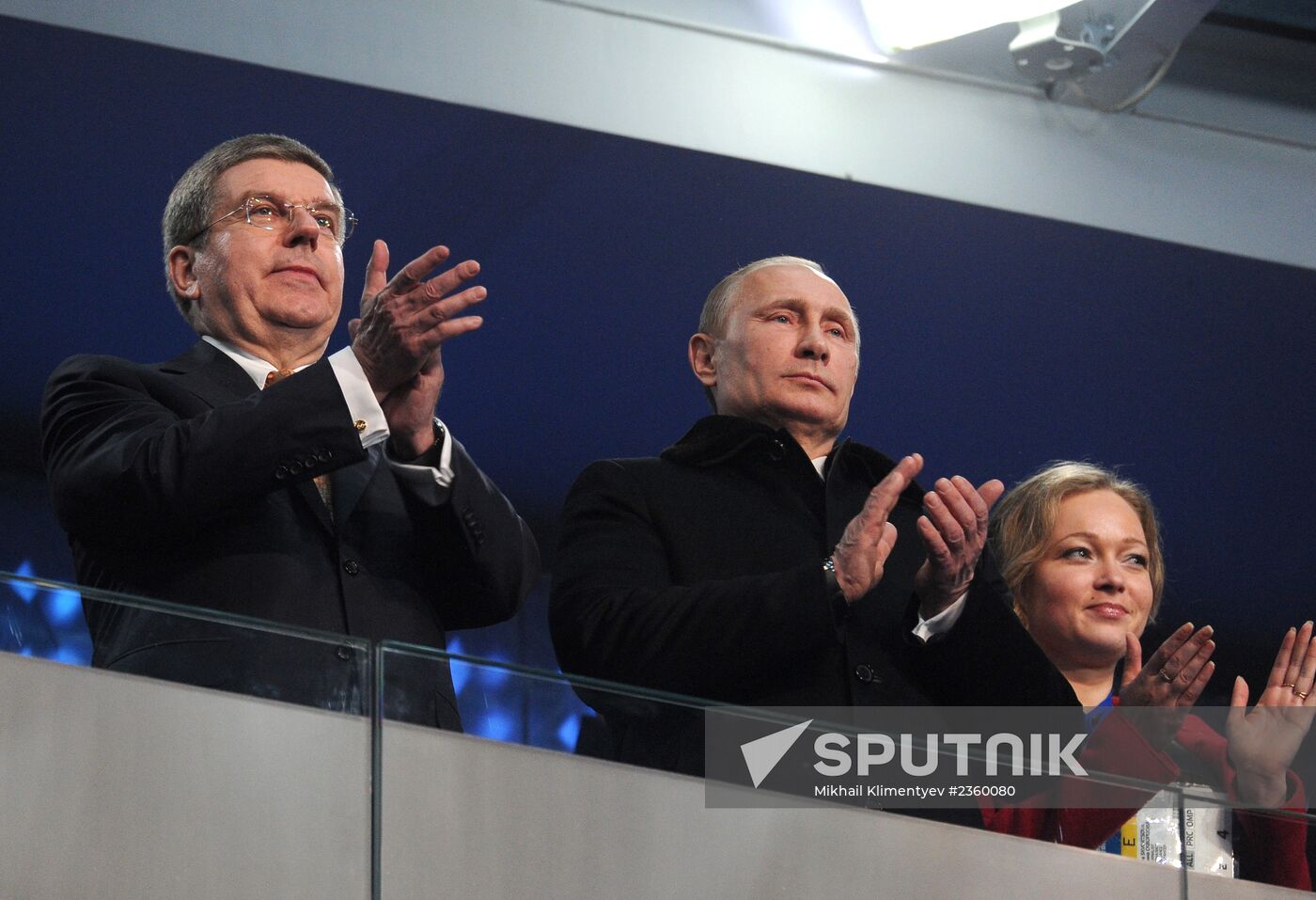 Vladimir Putin at opening ceremony of XXII Olympic Winter Games in Sochi