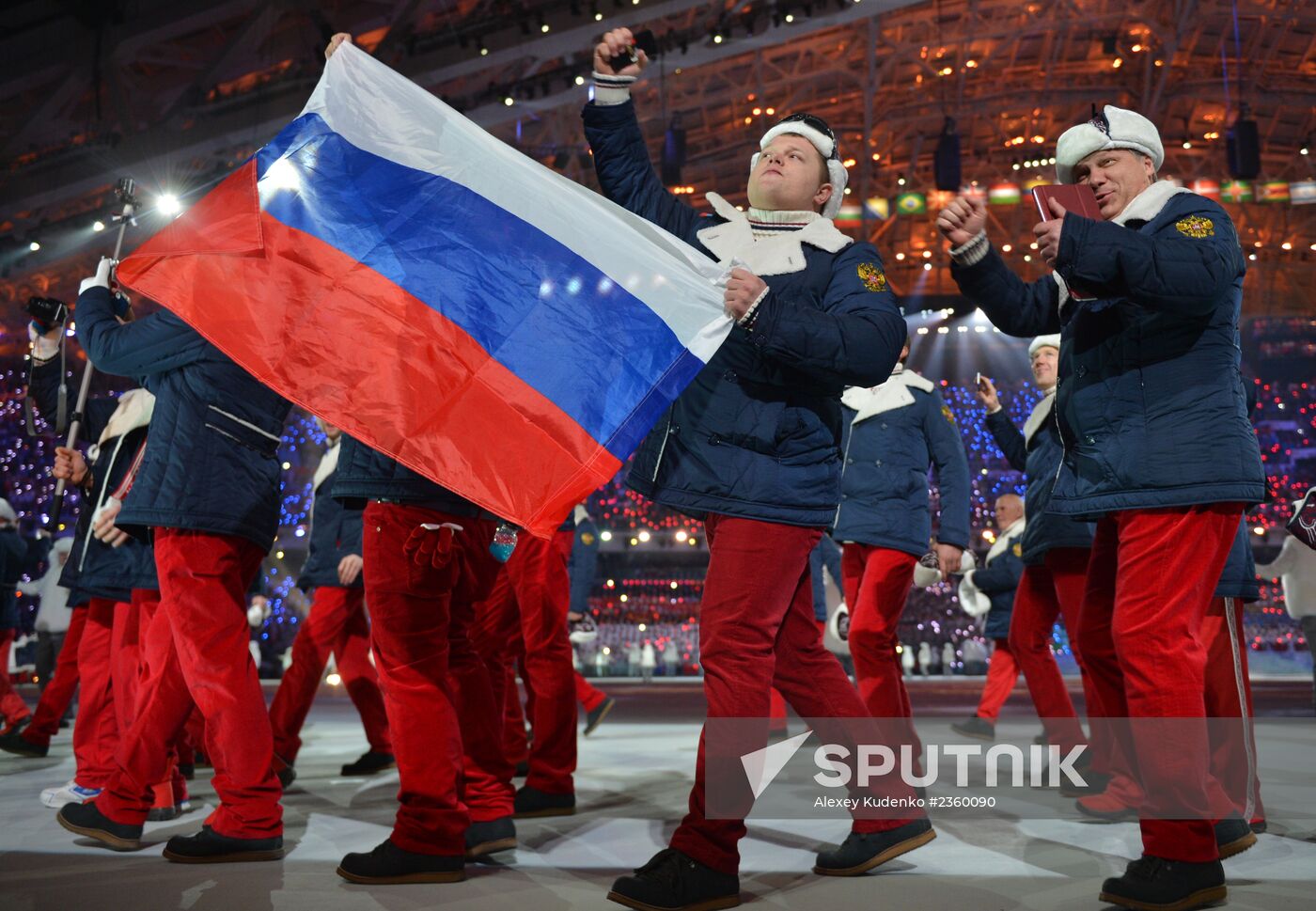 Opening ceremony of XXII Olympic Winter Games