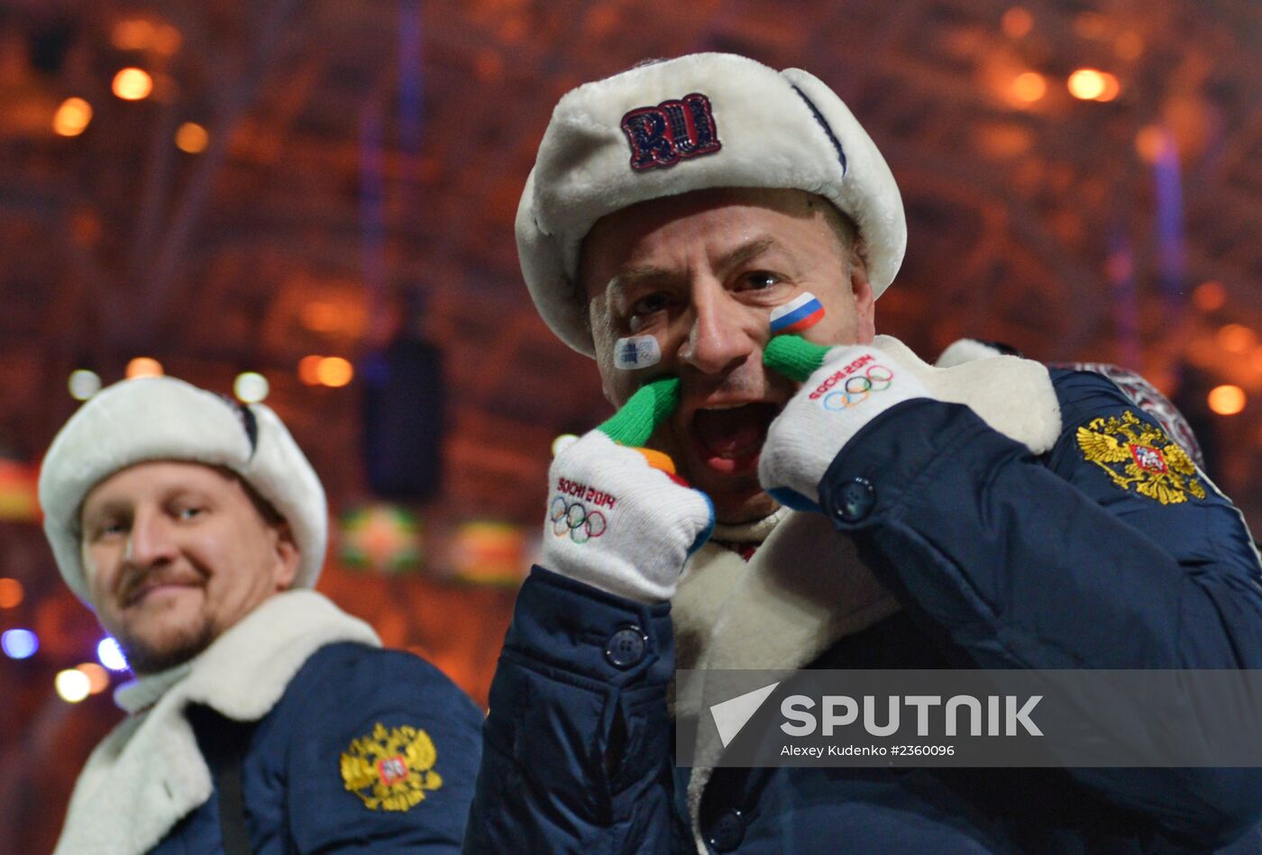 Opening ceremony of XXII Olympic Winter Games