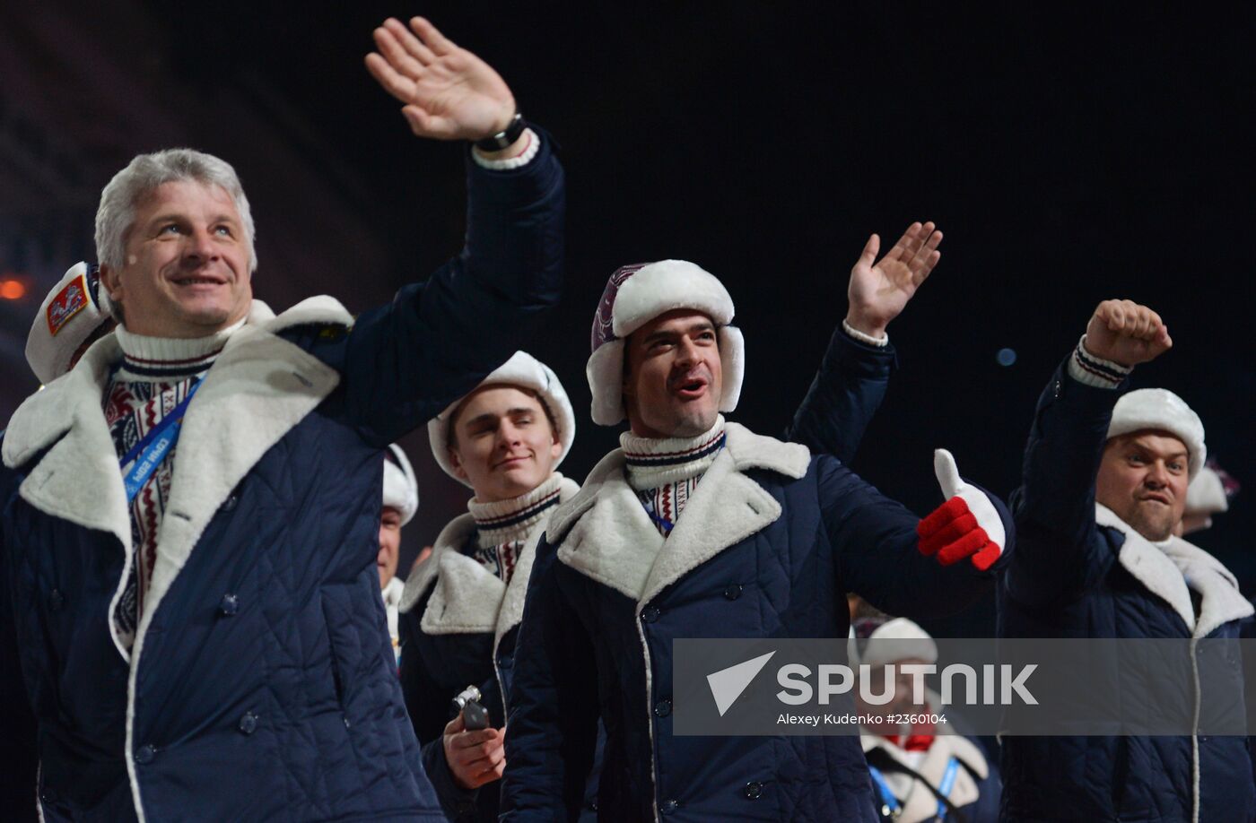 Opening ceremony of XXII Olympic Winter Games