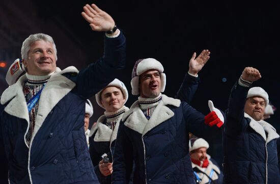 Opening ceremony of XXII Olympic Winter Games