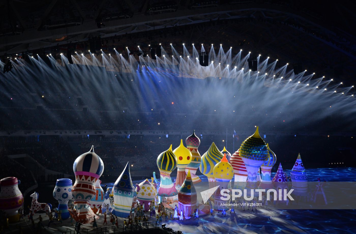 Opening ceremony of XXII Olympic Winter Games