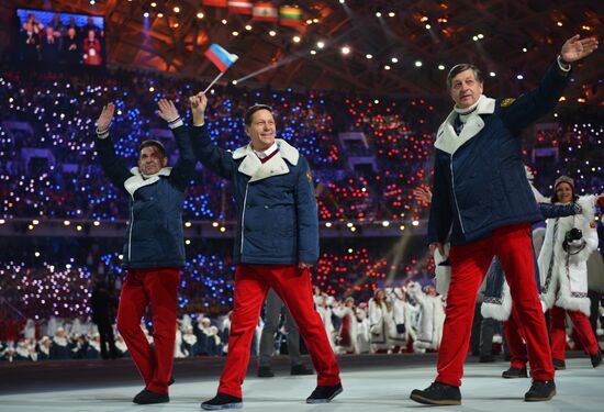 Opening ceremony of XXII Olympic Winter Games