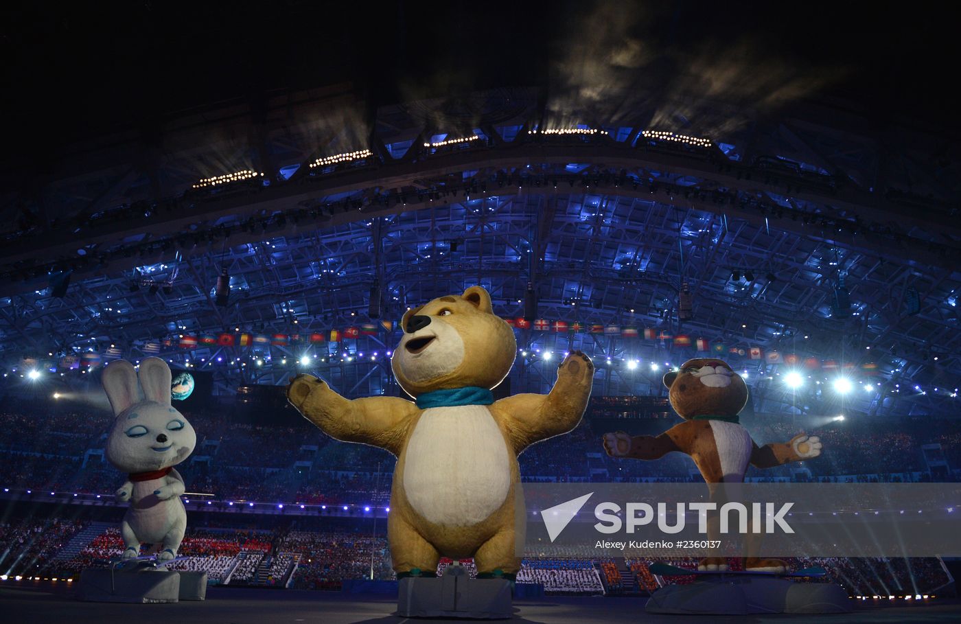 Opening ceremony of XXII Olympic Winter Games