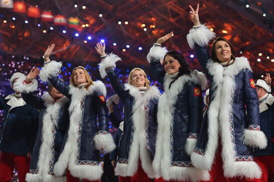 Opening ceremony of XXII Olympic Winter Games