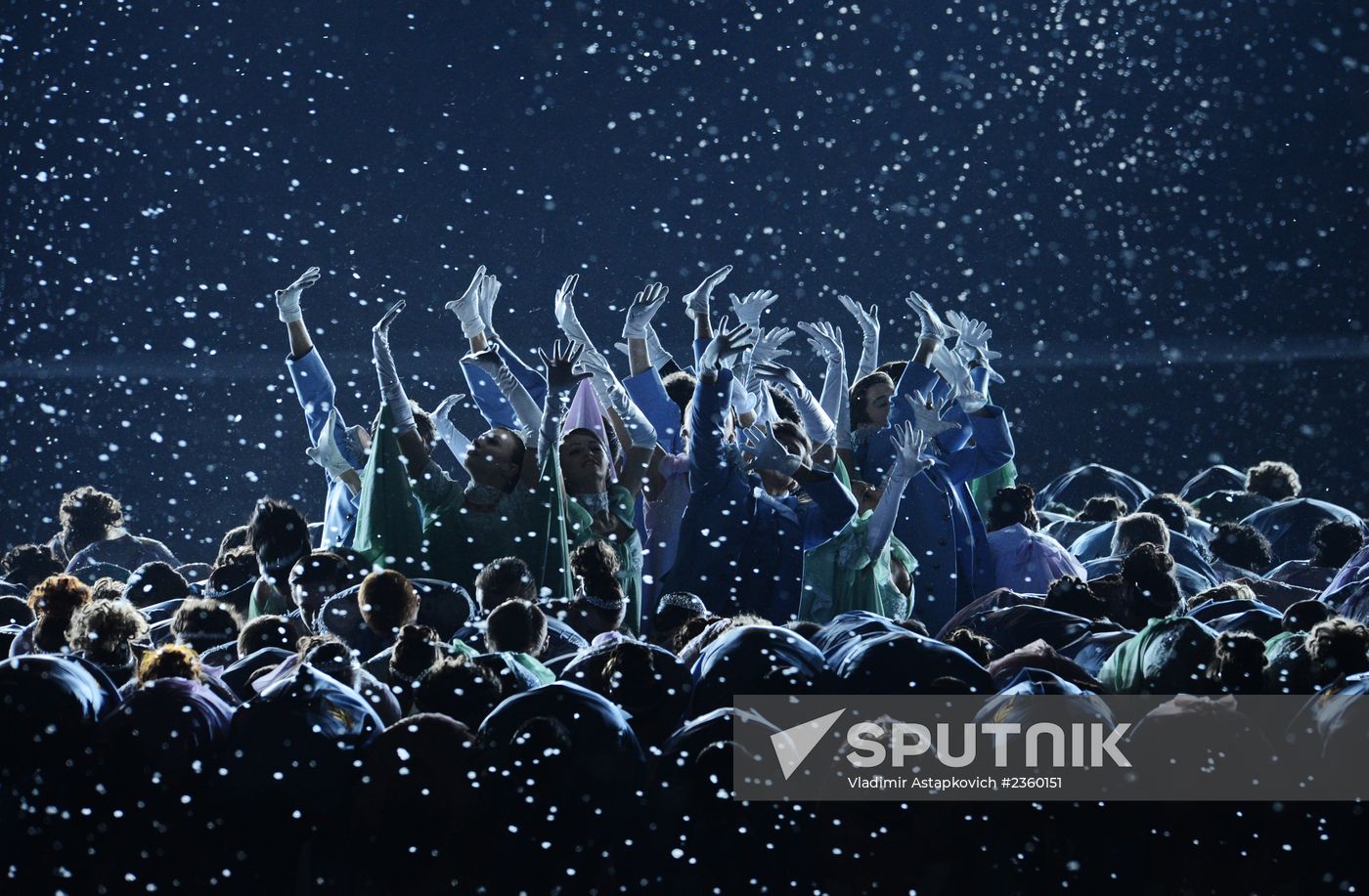 Opening ceremony of XXII Olympic Winter Games