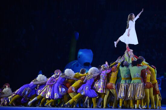 Opening ceremony of XXII Olympic Winter Games