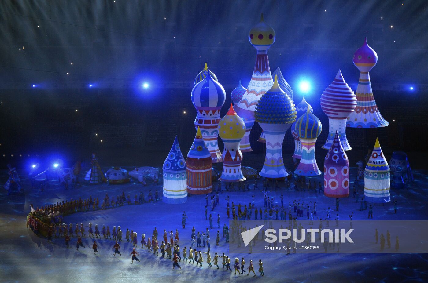 Opening ceremony of XXII Olympic Winter Games