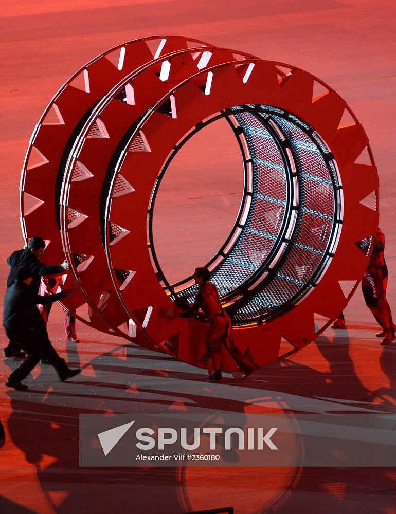 Opening ceremony of XXII Olympic Winter Games