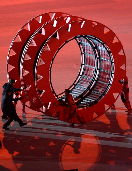 Opening ceremony of XXII Olympic Winter Games