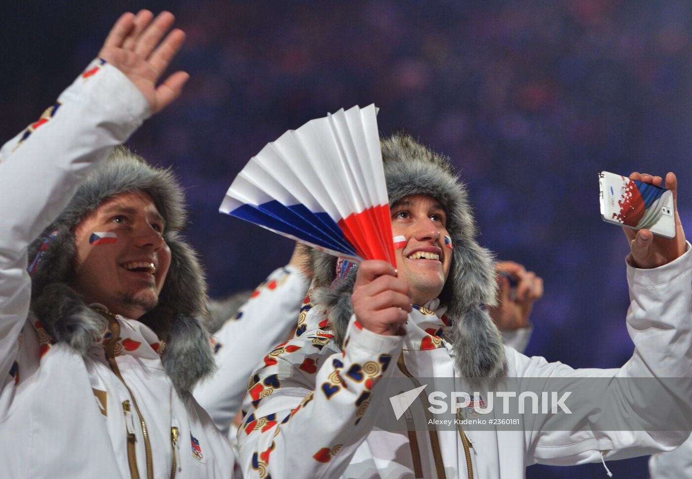 Opening ceremony of XXII Olympic Winter Games