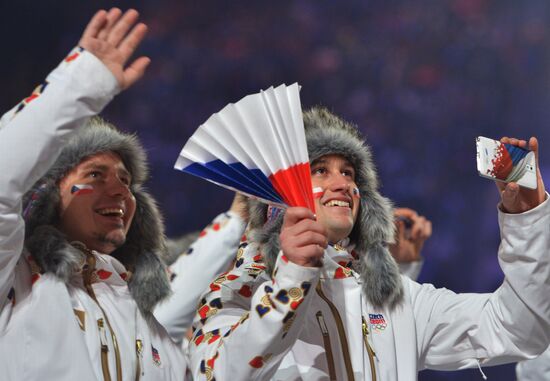 Opening ceremony of XXII Olympic Winter Games