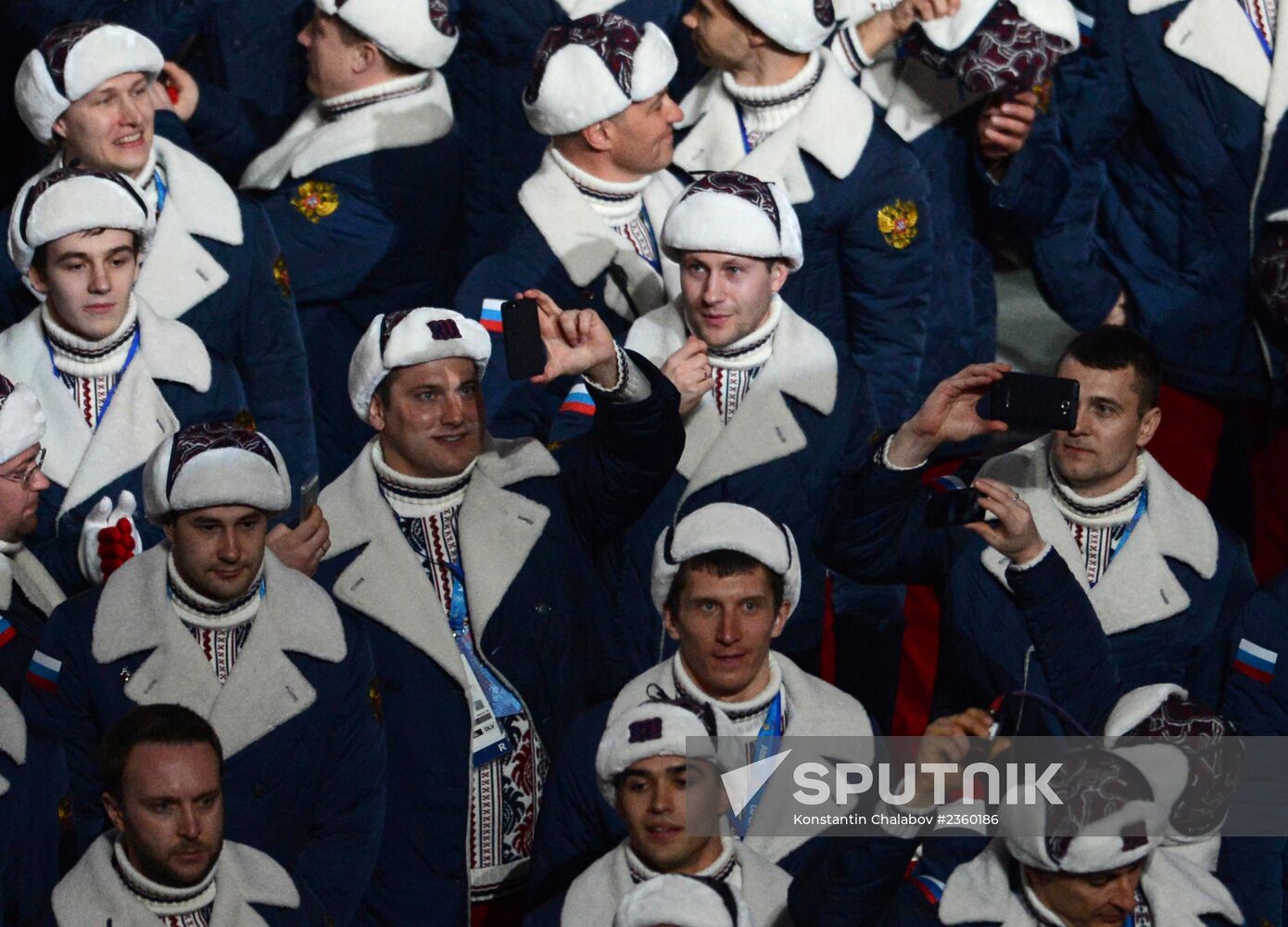 Opening ceremony of XXII Olympic Winter Games