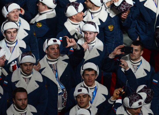 Opening ceremony of XXII Olympic Winter Games