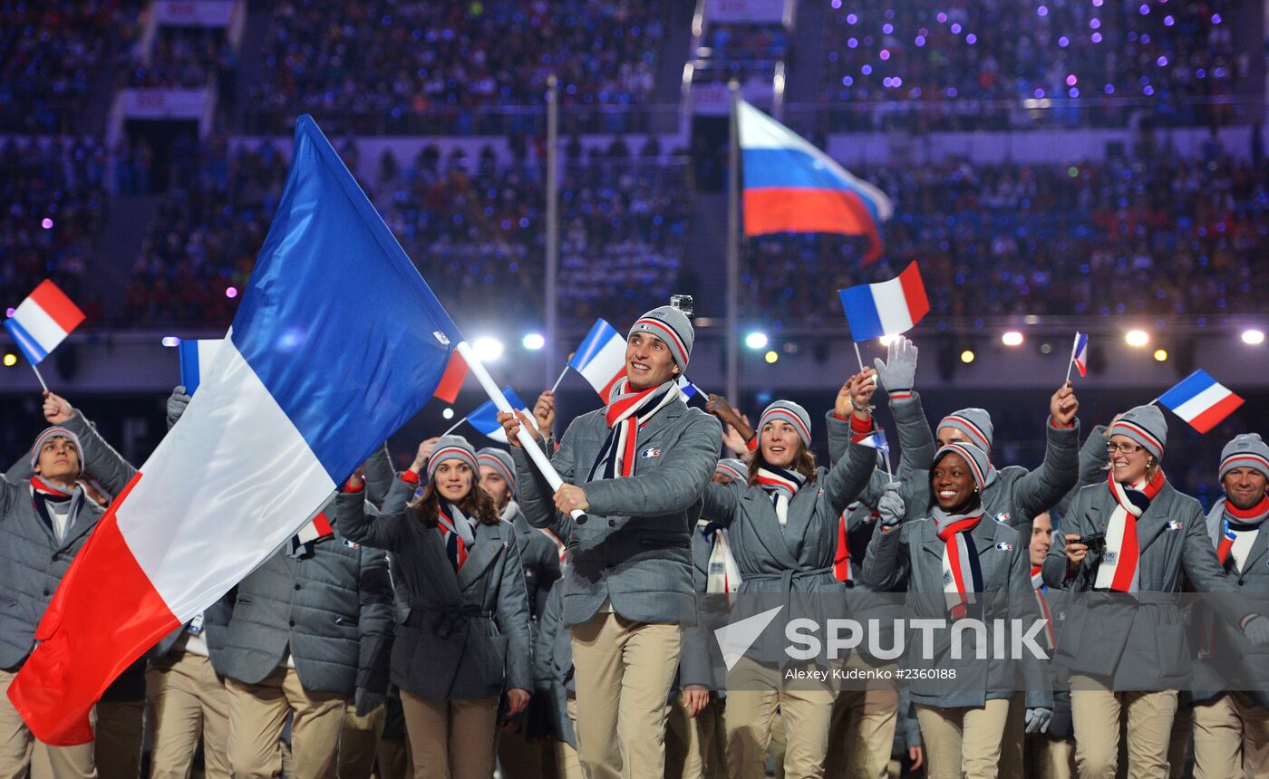 Opening ceremony of XXII Olympic Winter Games