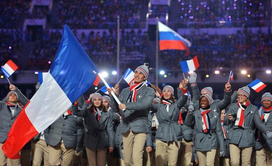 Opening ceremony of XXII Olympic Winter Games