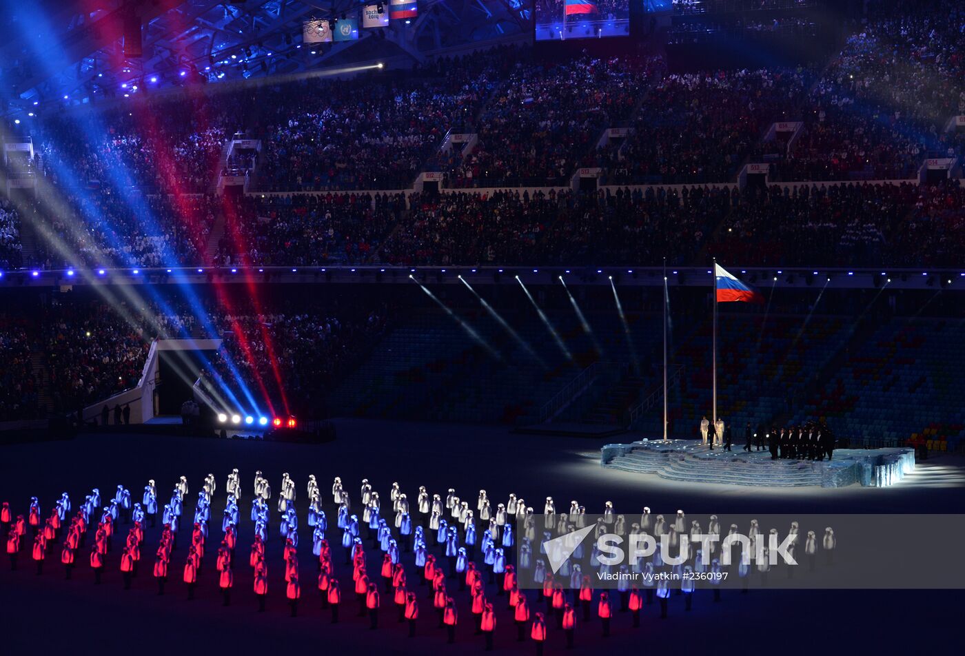 Opening ceremony of XXII Olympic Winter Games