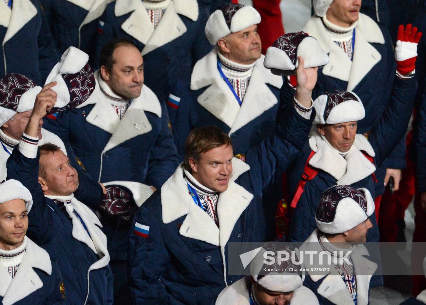 Opening ceremony of XXII Olympic Winter Games