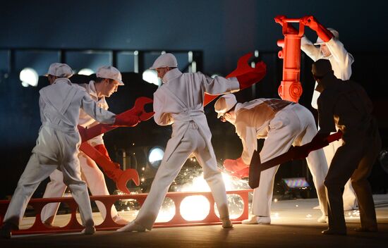 Opening ceremony of XXII Olympic Winter Games