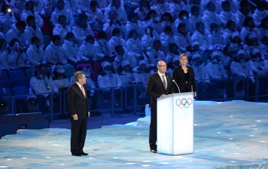 Opening ceremony of XXII Olympic Winter Games