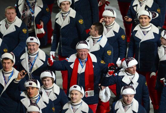 Opening ceremony of XXII Olympic Winter Games