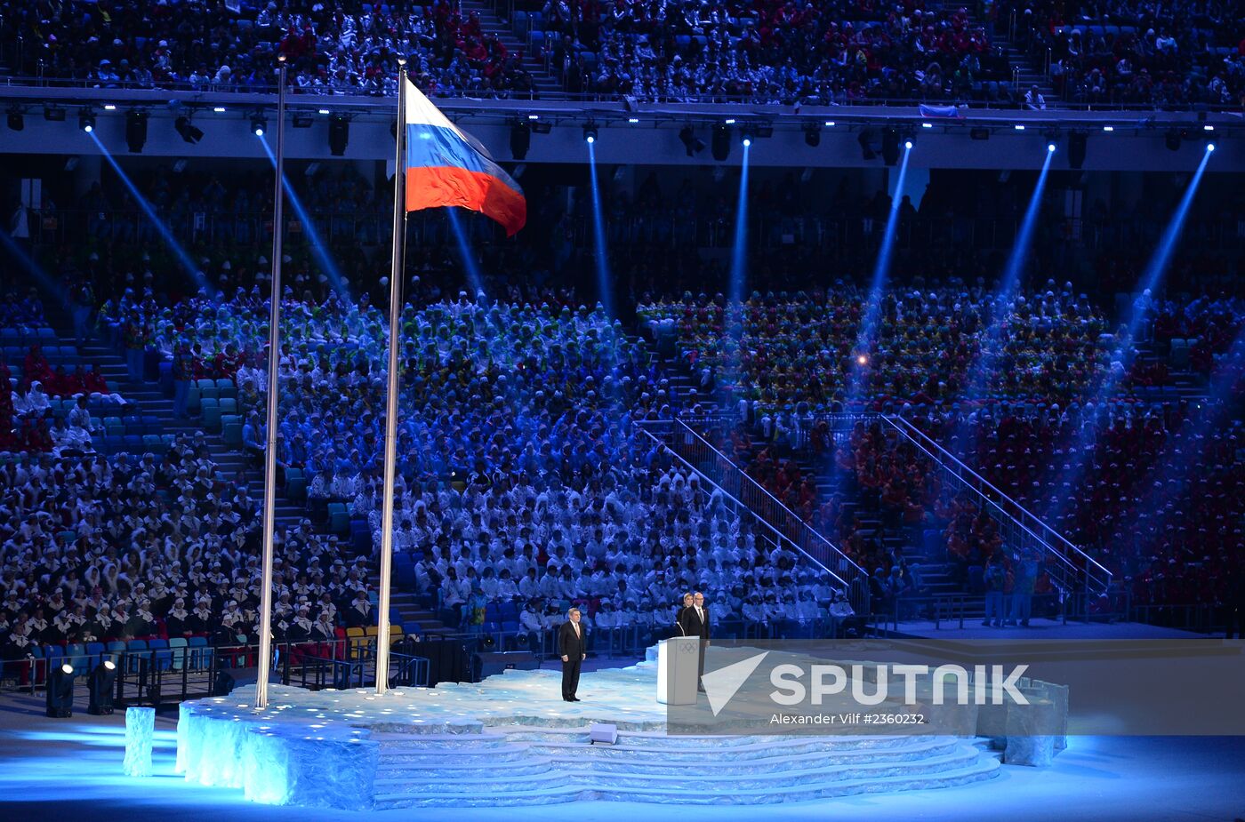 Opening ceremony of XXII Olympic Winter Games