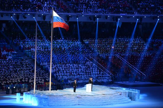 Opening ceremony of XXII Olympic Winter Games