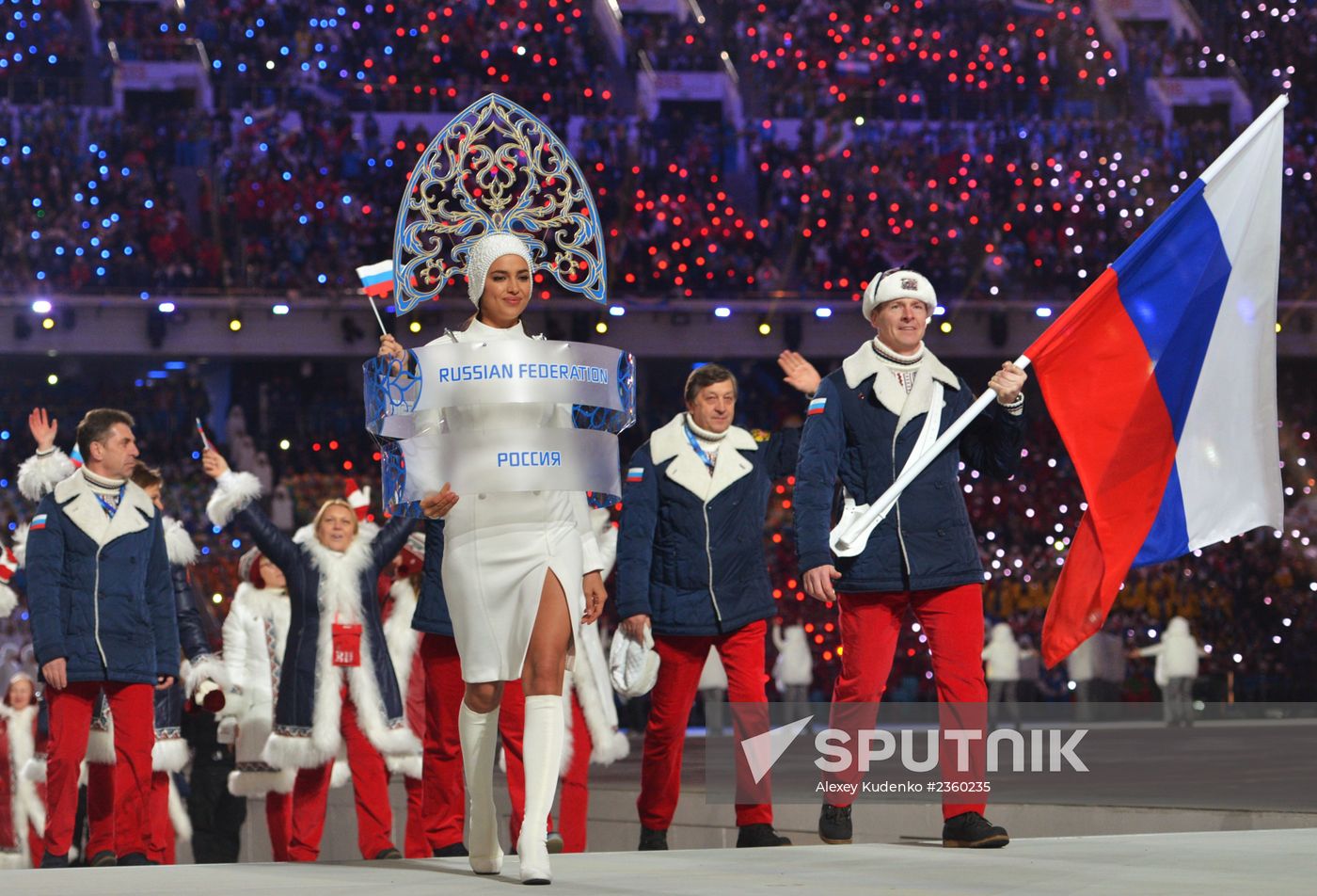 Opening ceremony of XXII Olympic Winter Games
