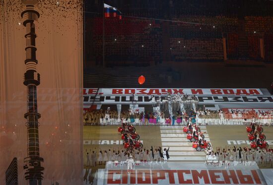 Opening ceremony of XXII Olympic Winter Games