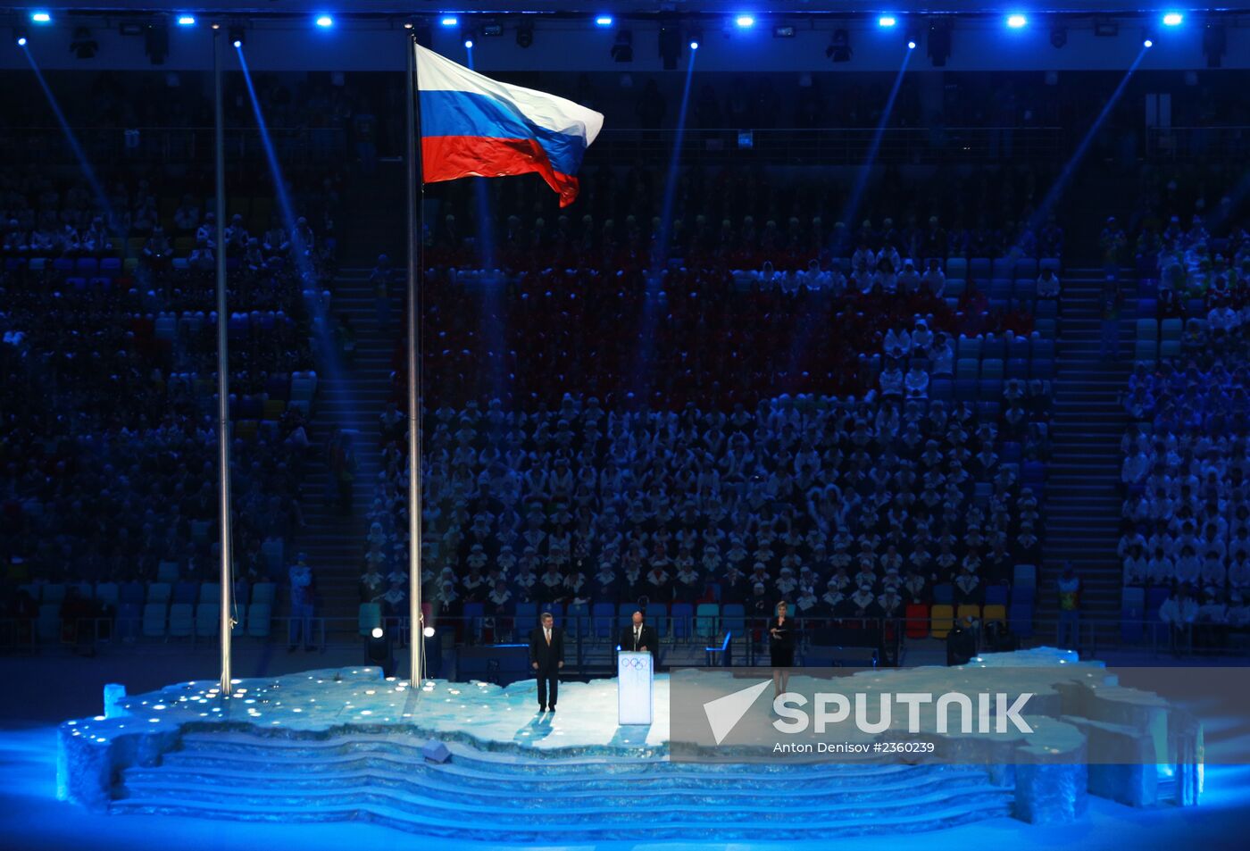 Opening ceremony of XXII Olympic Winter Games