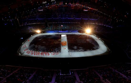 Opening ceremony of XXII Olympic Winter Games