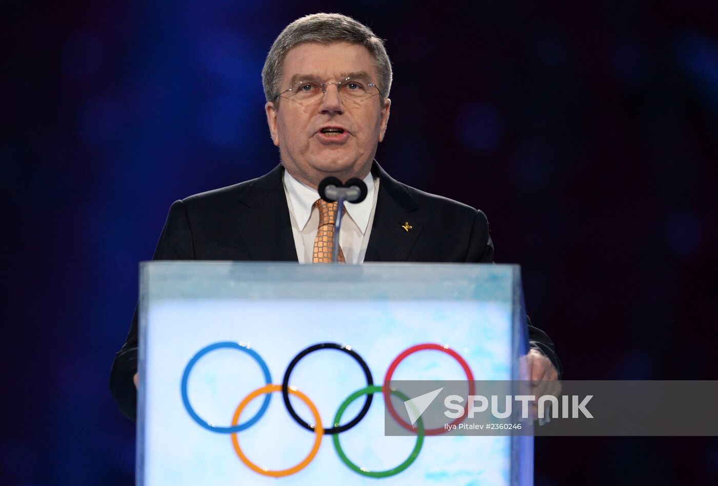 Opening ceremony of XXII Olympic Winter Games