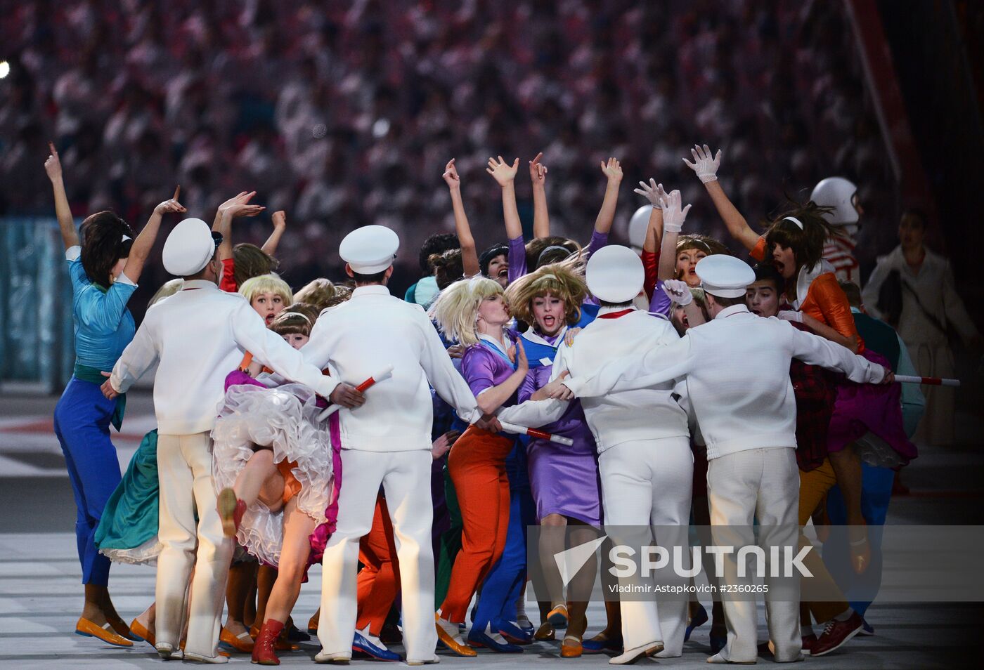 Opening ceremony of XXII Olympic Winter Games