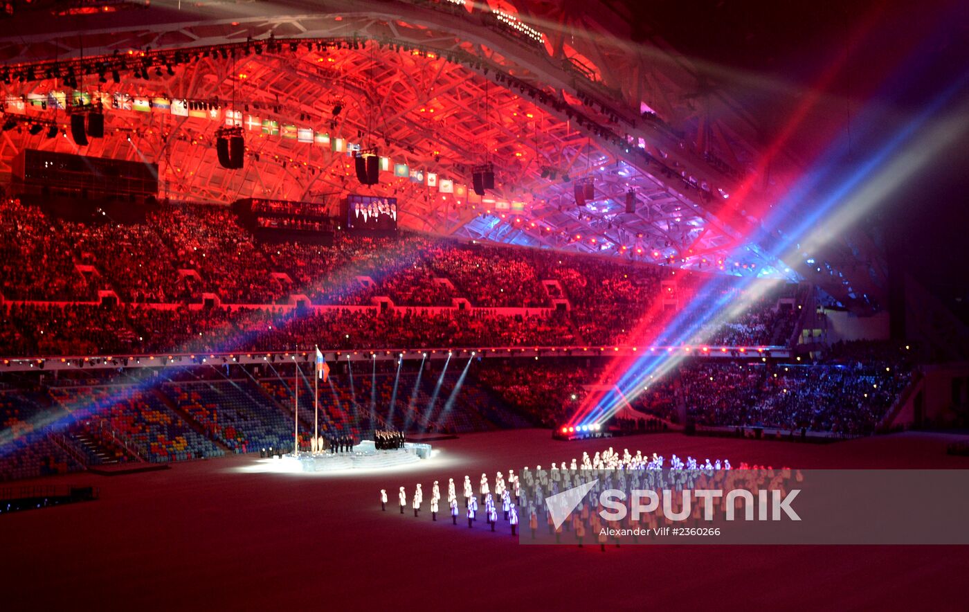 Opening ceremony of XXII Olympic Winter Games