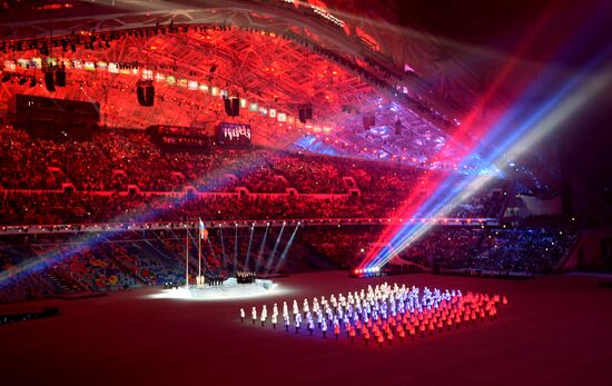 Opening ceremony of XXII Olympic Winter Games