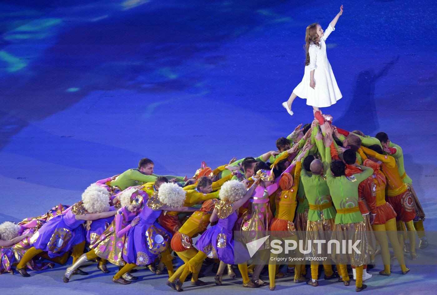 Opening ceremony of XXII Olympic Winter Games