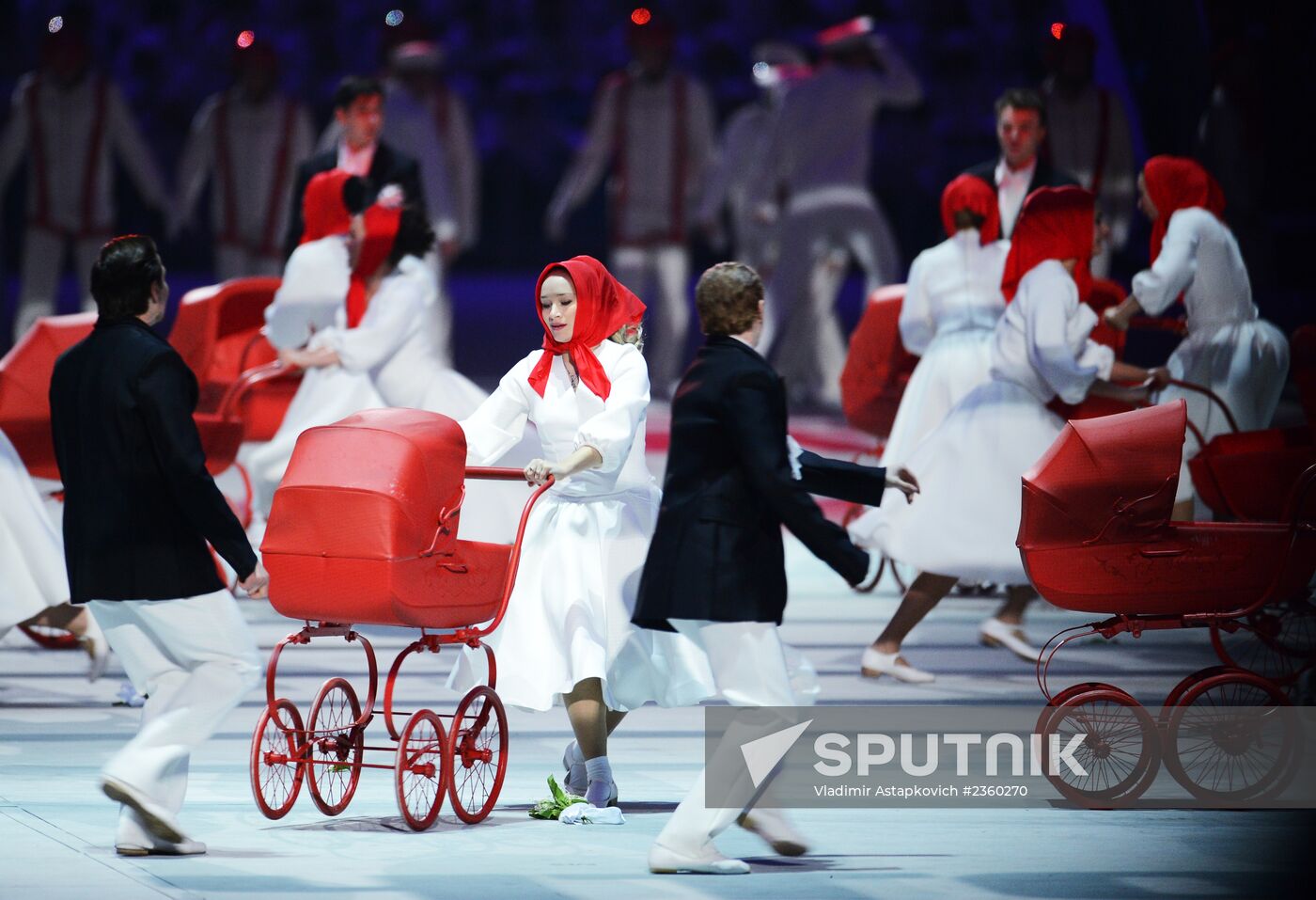 Opening ceremony of XXII Olympic Winter Games