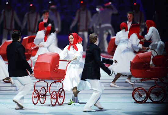 Opening ceremony of XXII Olympic Winter Games