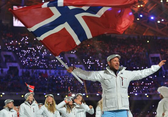 Opening ceremony of XXII Olympic Winter Games