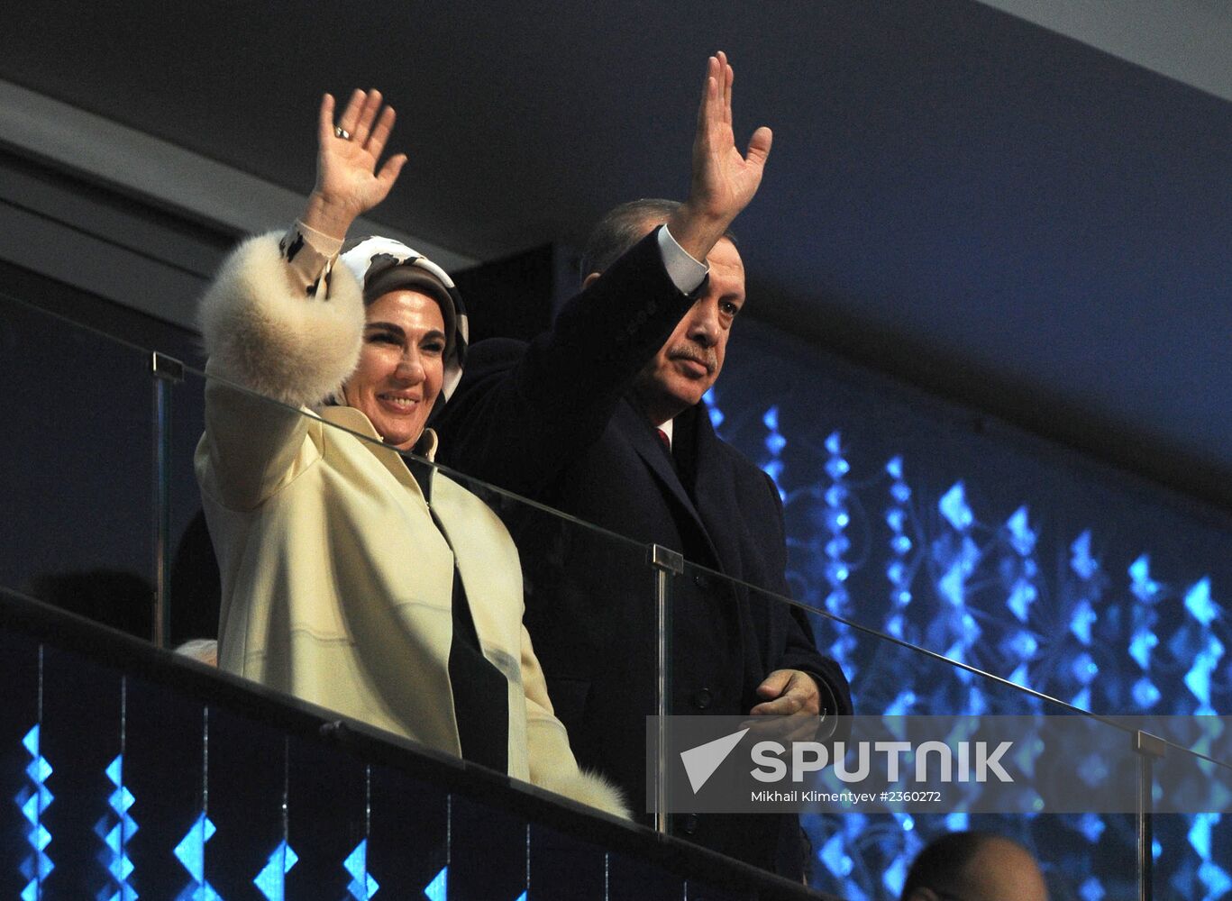 Opening ceremony of XXII Olympic Winter Games