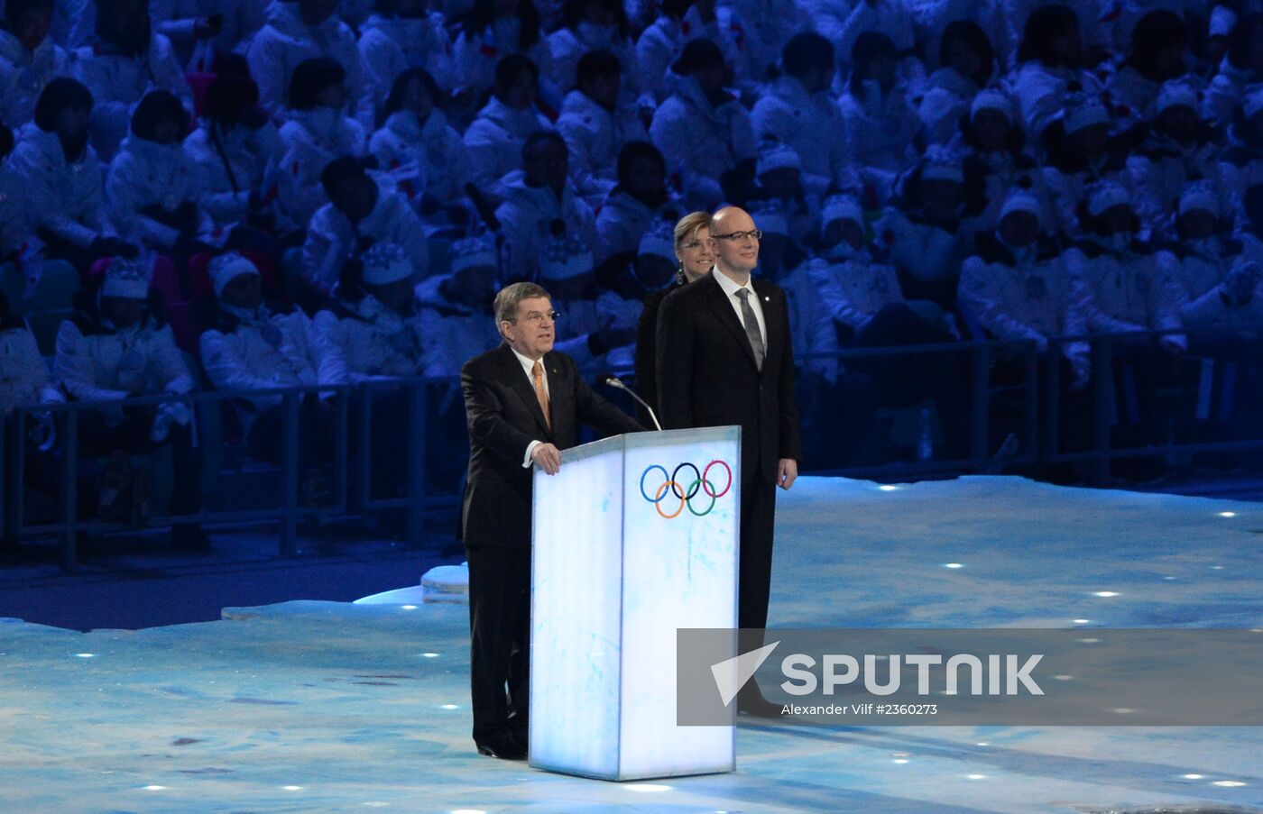 Opening ceremony of XXII Olympic Winter Games