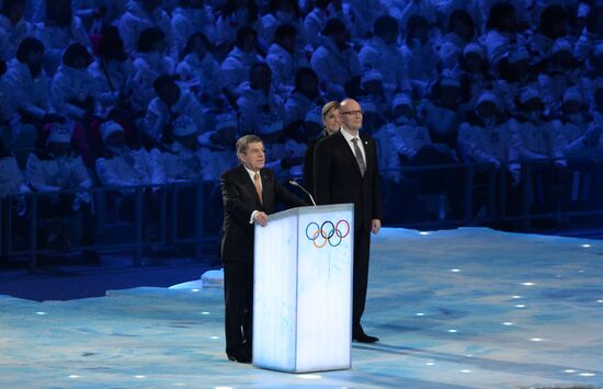 Opening ceremony of XXII Olympic Winter Games